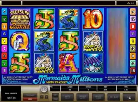 Mermaids Millions slot - paylines